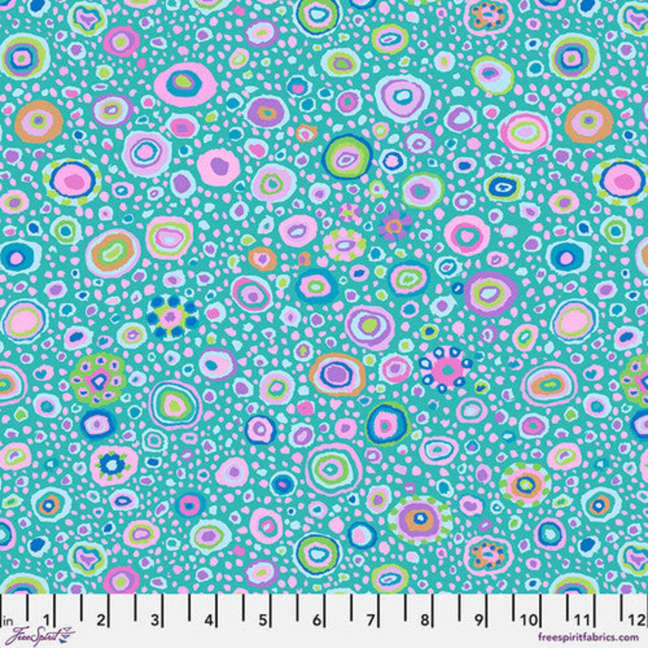 Fabric FreeSpirit Kaffe Fassett Collective Turquoise Roman Glass August 2025 by the Quarter Yard PWGP001.TURQUOISE